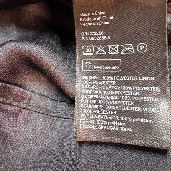 H&M Easy Care Poly Fully Lined & Pleated Throughout Maxi Dress Spaghetti Straps - Picture 8 of 10